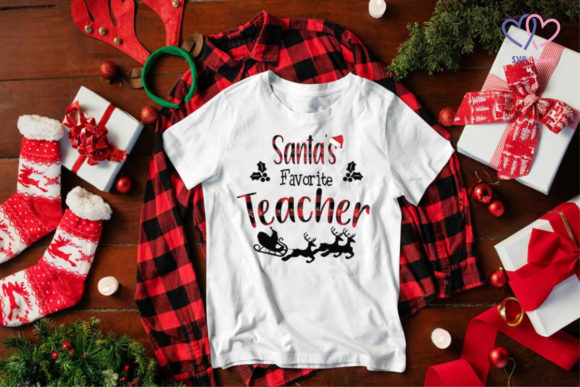 Christmas Santa Teacher Graphic Review